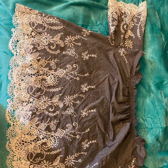 Gray Denim off the shoulder - Picture 1 of 2